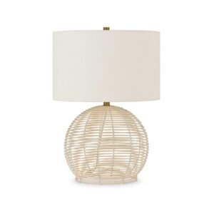 مصباح طاولة Coastal Rattan من Evelyn&Zoe 21
